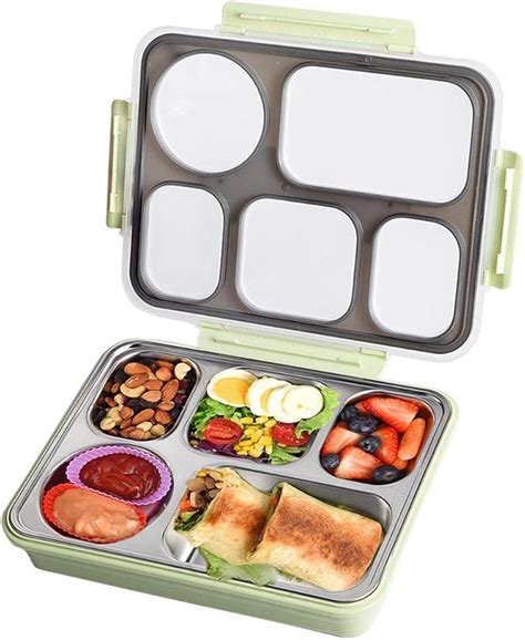 metal lunch box with dividers|divided lunch containers for adults.